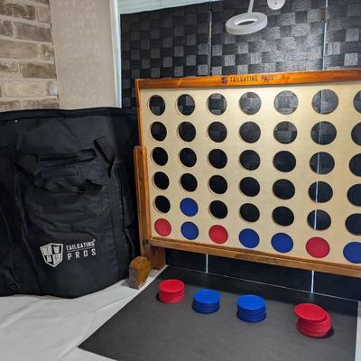 Tailgating Pros Connect Four With Travel Bag 