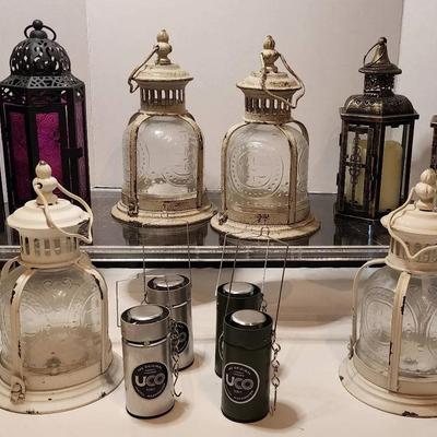 Large Lot of Candle Lanterns