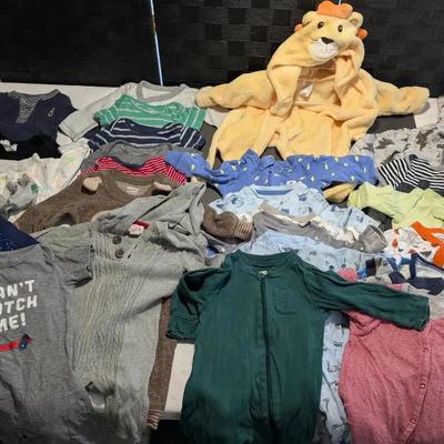 Baby Clothes 3-6 Month Footed Pj's Onesies Overalls Hooded Onesies 