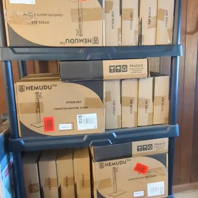 30 (New in Box) Hemudu Computer Monitor Stands Model HT05B-003 (shelf not included)