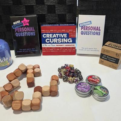 Brain Teaser Games and Thinking Putty 