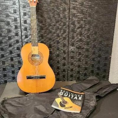 Gremlin Acoustic Guitar (Model G10N), 2 Guitar Bags & Guitar Book