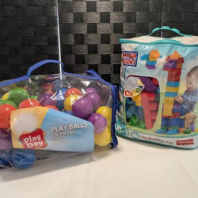 Ball Pit Balls and Mega Bloks 