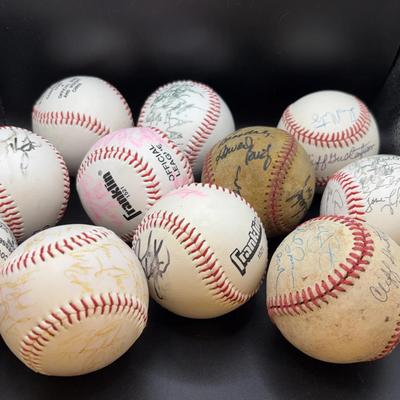 Baseballs with Autographs (some smudged) 