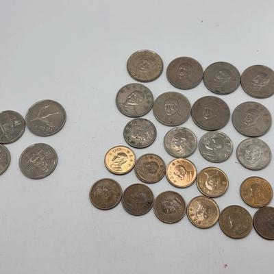 South Korea and Taiwan Coins 
