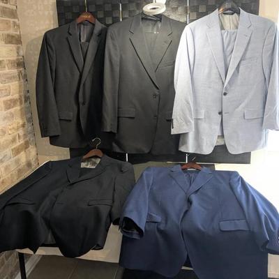 Suit Jackets and Pants, Size Not Indicated, 46 Reg & Possibly 40x30