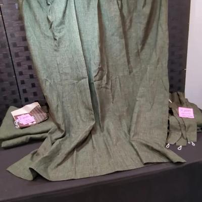 Black Out Curtains (2) Long Panels 56"W X 82" Long (4) Short Panels 56" X 56" 