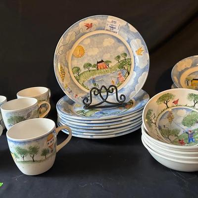 BN974 NIKKO 1999-20 Deb Mores Remember When Collection Dining Set