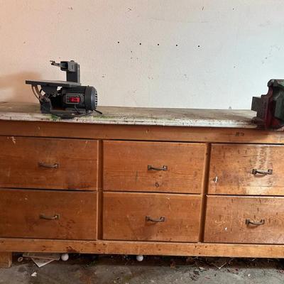 BN1000 Large Work Bench/Deep 6 Drawer Cabinet & More