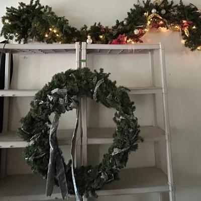 BN967 Large Christmas Garland And Wreath