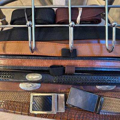 BN741 Men's Belts (16) & Organizer