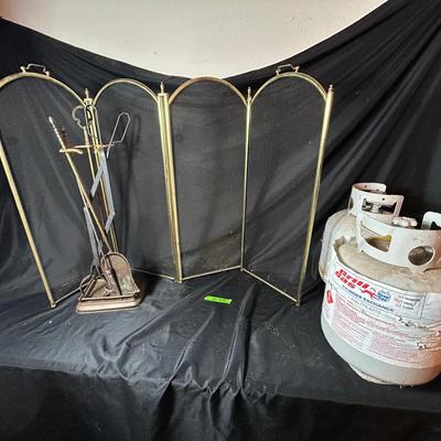 BN997 Fireplace Screen Cover/Accessories & Propane!