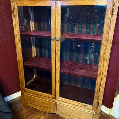 BN792 Harry Bratton Handcrafted Wood Display Cabinet