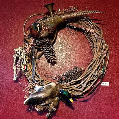 BN787 Rustic Mans Cave Bird/Duck Wreath!!!