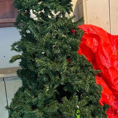 BN972 7.5 Ft Christmas Tree On Wheels + Zipper Storage Bag