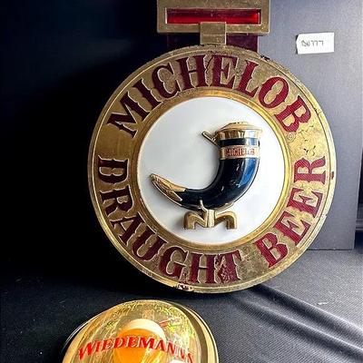 BN777 Classic Michelob Beer & Wiedemann’s Sign