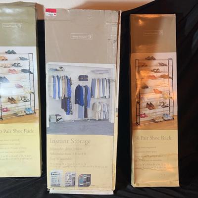 BN960 HomeTrends Closet Storage & Shoe Rack Systems 