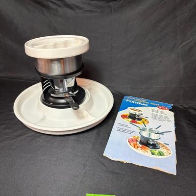 BN932 Lazy Susan Stainless Steel Fondue 