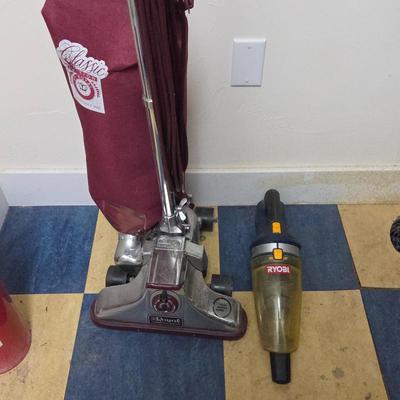 Royal Classic Apollo Upright Vacuum + Ryobi Cordless Hand Vac • Household Vacuum Lot