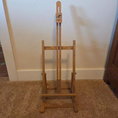 Vintage Wooden Tabletop Artist Easel – Adjustable Desktop Painting Stand Studio Art