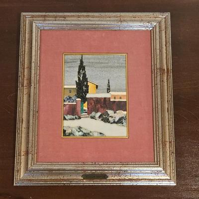 Incredible Signed Marco Tacconi Italian Pietra Dura Florentine Mosaic Stone Landscape Art – Framed Wall Art Tuscany Style