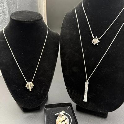 Silver Lot - Italian Necklace, Brooch And More!