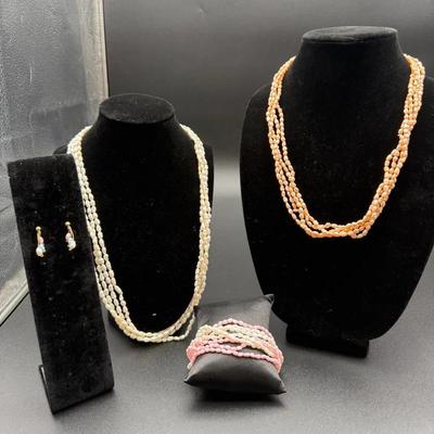 Freshwater Rice Pearl Lot Of 4