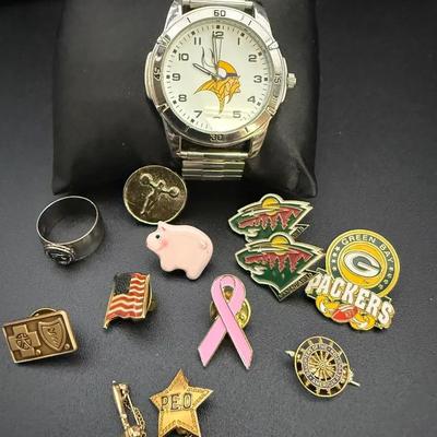 14kt,10kt Pins & Eau Claire/Minnesota Lot 