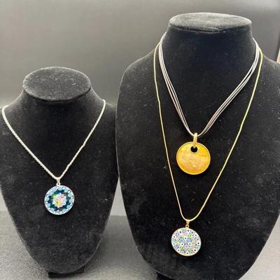 Murano Glass Millefiori Necklaces 