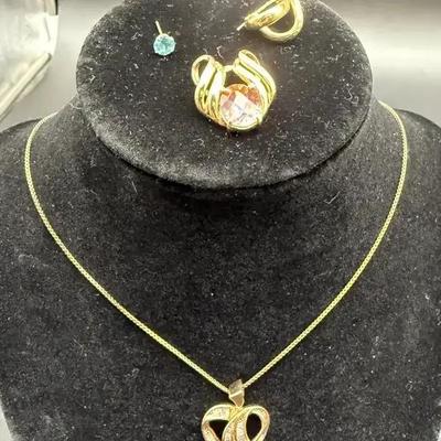 10kt, 14kt - Necklace, Earring & Slide 