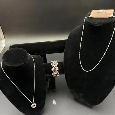 Sterling Silver Necklaces, Pendant & Bracelet