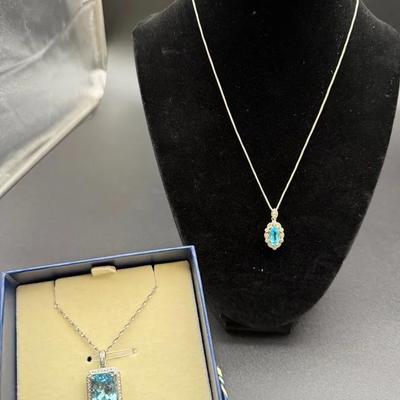 Topaz Lot Of 2 Necklaces
