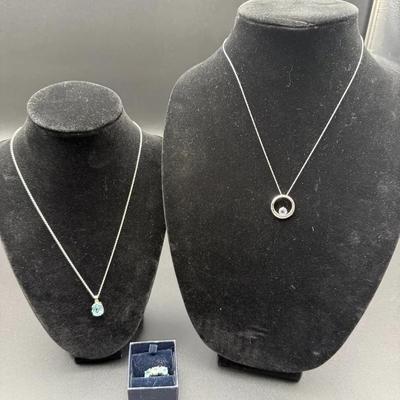 Topaz Necklace, Topaz Ring & 14kt Pendant & Chain With Topaz Gemstone