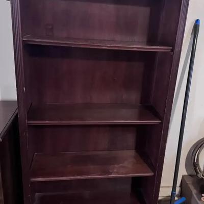 Cherry Wood Bookshelf / Storage / Organizer Shelf 63x33x12
