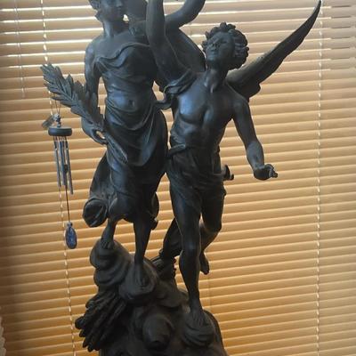 Émile Bruchon Figurative Sculpture “Paix et Progrès”