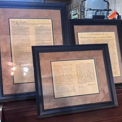 Framed Print Of Constitution 