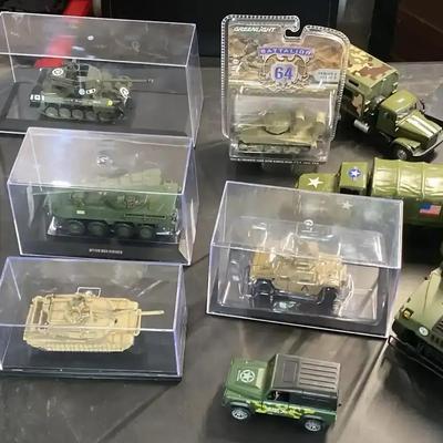 Collection of Military Vehicle Models and Miniatures Made By Fairfield And Green light
