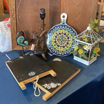 Home Decor Trivet Chalkboard Signs Lamp Base 