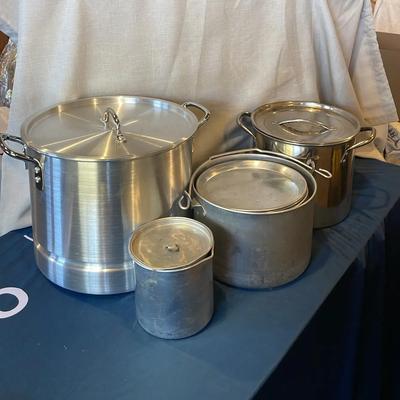 Lot of Kitchen Pots Large Steamer 