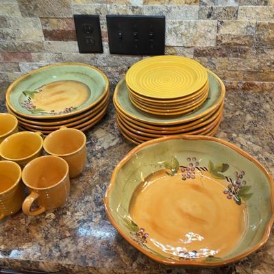 Yellow Themed Serving Dishes 