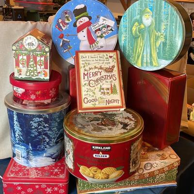 Cookie and Baked Good Christmas Tins 