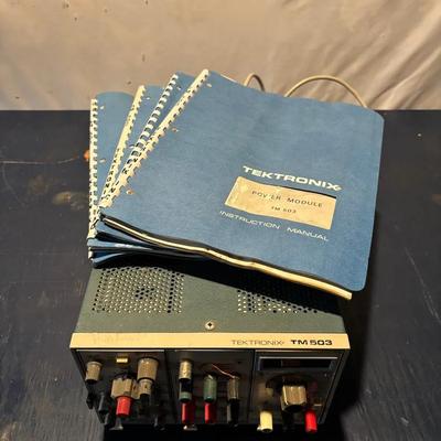Tektronix TM-503 Power Module & 3 Plug In Instruments W/ Manuals