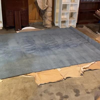 Large Blue Area Rug 8ft X 10ft, Very Clean!