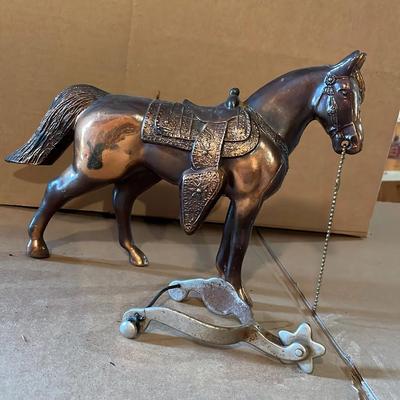Vintage Pot Metal Horse and Spur Western Antiques 