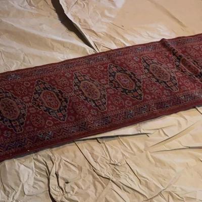 100% Wool Runner Rug Made In Belgium By Couristan “The Kashimar Collection,” 2.7x9Ft, Incl. Rug Pad