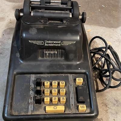 Vintage Printing Calculator Underwood Sunstrand