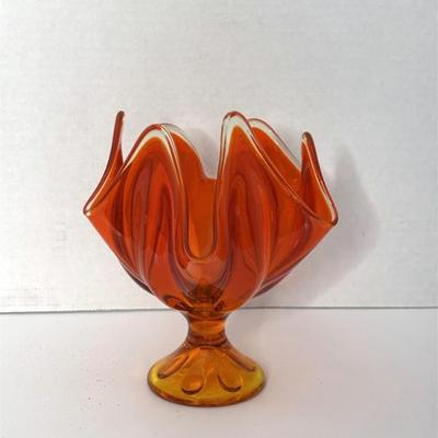 Mid Century Viking Amberina Swung Vase.jpg