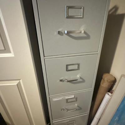 Metal file cabinet