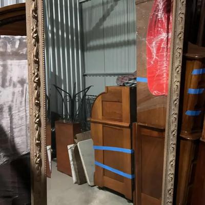 Large Ornate Beveled Mirror