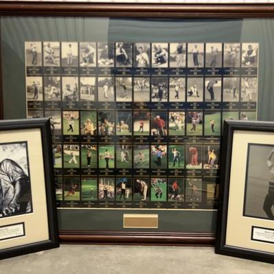 Masters Artwork Featuring Champions of Golf Collection with Larry Mize & Ray Floyd Photos